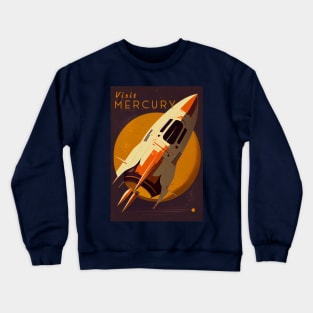 Mercury Adventure Vintage Travel Poster Crewneck Sweatshirt